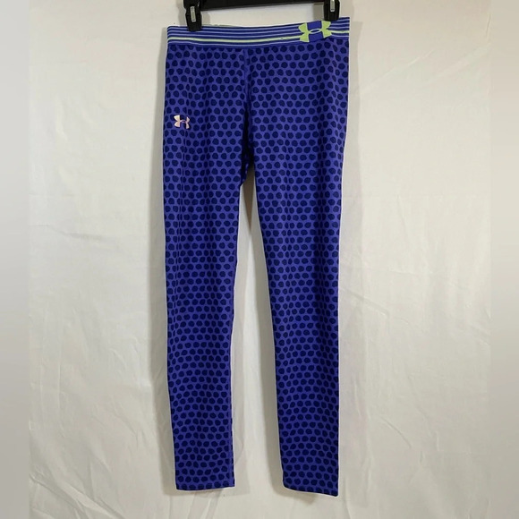 Under Armour Girls Printed Leggings, Constellation Purple/Europa Purple XL - Picture 1 of 5